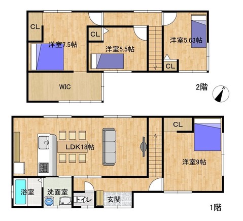 detached 新潟県新発田市富塚町２丁目2‐32 朝日ビル2階