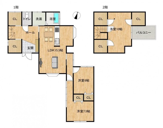 detached 新潟県新発田市富塚町２丁目2‐32 朝日ビル2階