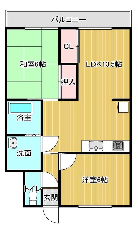 apartment 福岡県大牟田市大字岩本字彦林2417-1 ブリッジ201号室