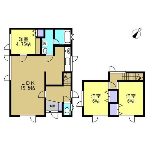 detached 北海道登別市若草町２丁目13-9 シルク21 102号室