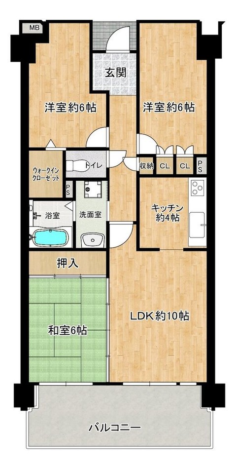 apartment 香川県丸亀市田村町1774番地2 マイタウン 西棟中