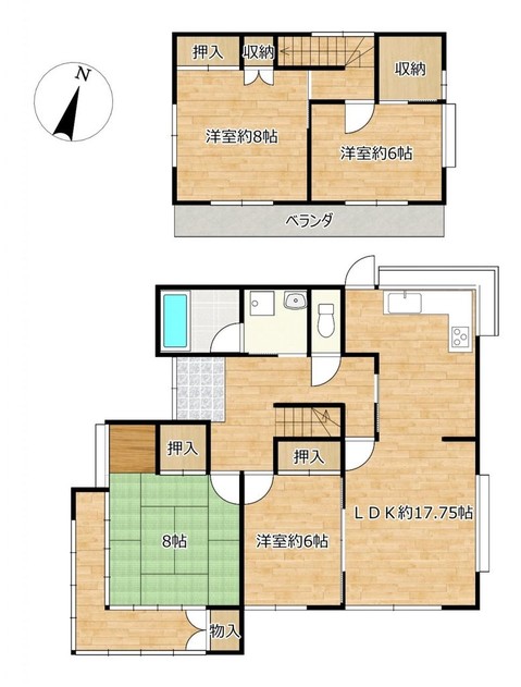 detached 宮城県柴田郡大河原町字新南48番地3 大河原町新南倉庫付事務所　102号室