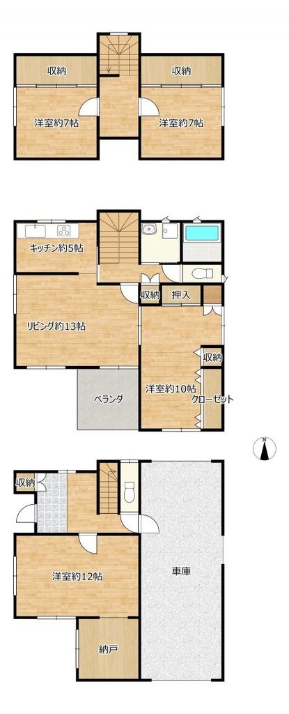 detached 宮城県柴田郡大河原町字新南48番地3 大河原町新南倉庫付事務所　102号室