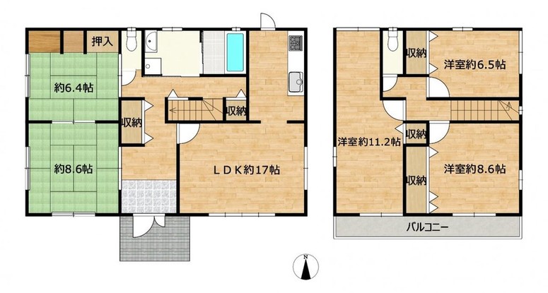 detached 奈良県北葛城郡河合町広瀬台３丁目11-11
