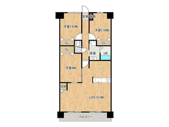 apartment 福岡県福岡市博多区那珂１丁目13-9 ND.BLD 3階