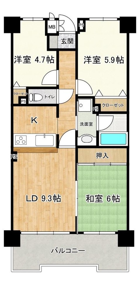 apartment 埼玉県本庄市五十子１丁目1-9 本庄テナント A号室