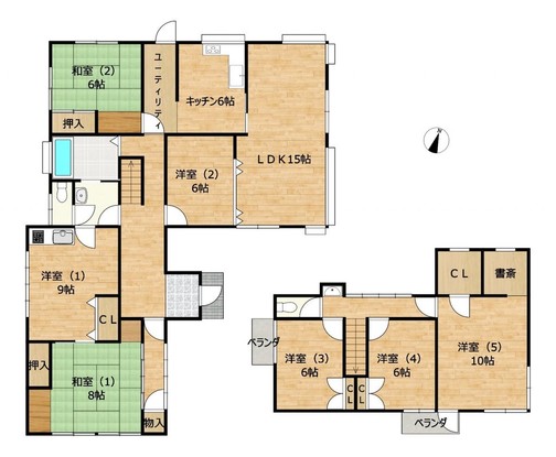 detached 長野県諏訪市沖田町１丁目96-2 広瀬橋Sビル A・B号室