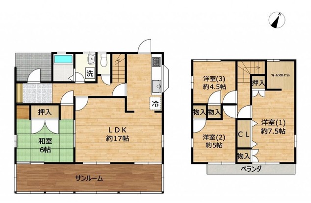 detached 長野県諏訪市沖田町１丁目96-2 広瀬橋Sビル A・B号室