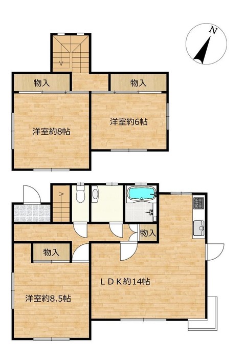 detached 茨城県つくば市上横場253‐1 M.Iビル 2‐A号室