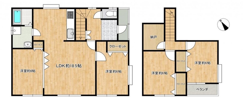 detached 北海道苫小牧市緑町１丁目22番2号 緑町事務所・店舗（向かって左側）