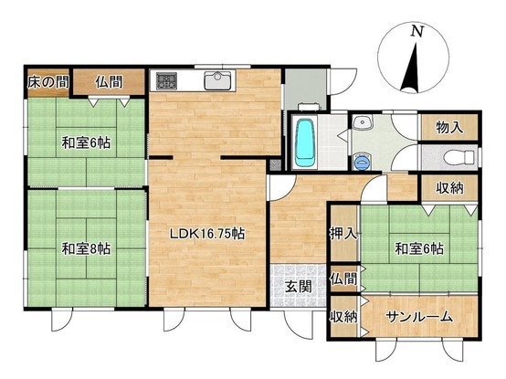 detached 北海道苫小牧市緑町１丁目22番2号 緑町事務所・店舗（向かって左側）