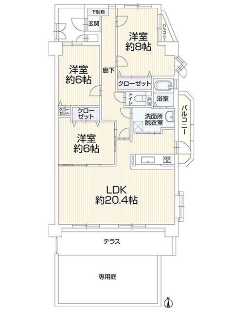 apartment 愛知県名古屋市名東区本郷３丁目5番地 グロウバルビル2階 2C号室