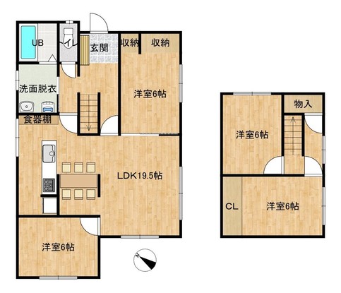 detached 北海道札幌市白石区北郷一条１丁目5番13号