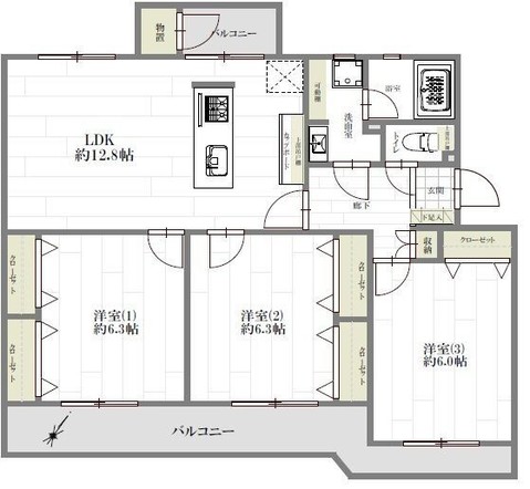 apartment 千葉県習志野市東習志野５丁目19-17 宮澤マンションC号室