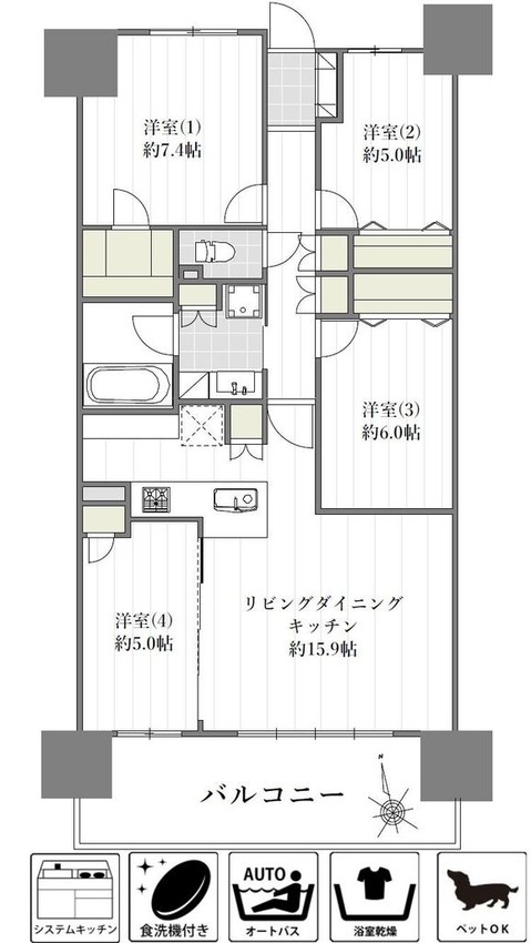 apartment 千葉県習志野市東習志野５丁目19-17 宮澤マンションC号室
