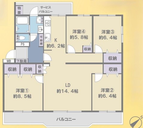 apartment 千葉県習志野市東習志野５丁目19-17 宮澤マンションC号室