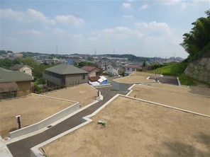 横浜市都筑区南山田町の宅地の外観