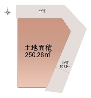 名古屋市名東区高間町の宅地の外観