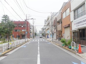 「東陽1丁目」南西角地の宅地の外観