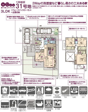 【ダイワハウス】セキュレアガーデン柏たなかI 136街区(分譲住宅)の外観