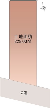 名古屋市天白区島田の宅地の外観