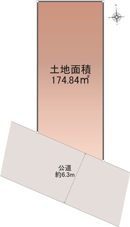 名古屋市昭和区広池町の宅地の外観