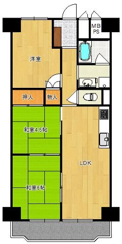 今福グランドハイツの間取り図