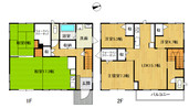 清水町伏見中古戸建の間取り図