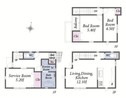 川崎市川崎区小田~3LDK三階建ての新邸~の外観