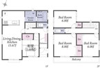 ハートフルタウン中川区本前田町ー新築戸建全3棟ーの間取り図