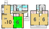 長生郡長柄町山之郷 中古戸建の間取り図