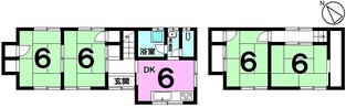 中古戸建 木曽川町内割田の間取り図