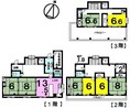 中古戸建 末広1丁目の間取り図
