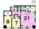 メゾンシャルドネ一宮駅前の間取り図