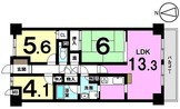 シャルマンコーポ八木東の間取り図