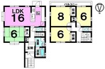 大字卯坂字東新畑 中古戸建の間取り図