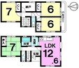 中古戸建 武豊町字桜ケ丘3丁目の間取り図