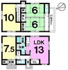 清水西町 中古戸建の間取り図