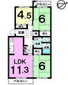 守山駅前東住宅 3号棟の間取り図