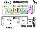店舗付住居 滋賀県草津市矢倉1丁目の間取り図