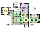 園町中古戸建の間取り図