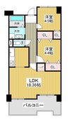 リバライン井高野3号棟の間取り図