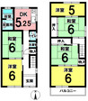 中古戸建 岩倉市大地新町の間取り図