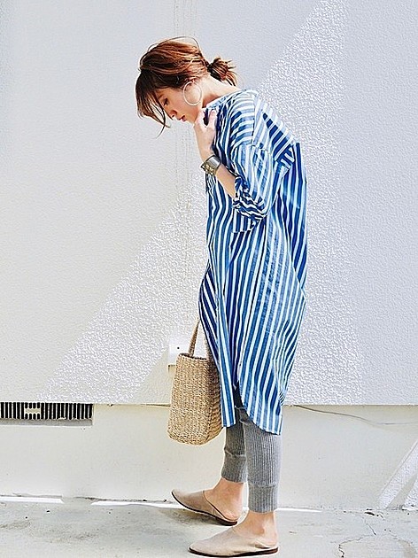 Guのシャツワンピなら最旬レイヤードスタイルが超簡単 ゆるっとこなれコーデ5選