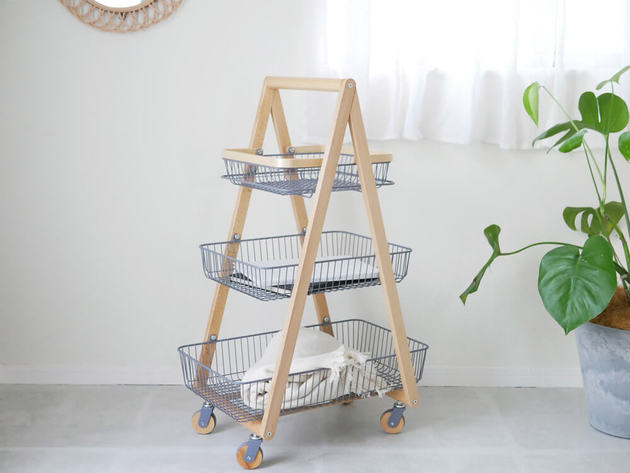 キャスター付きで家中ラクラク移動 何台でもほしい キャリーワゴン収納 がじわじわ人気 ヨムーノ