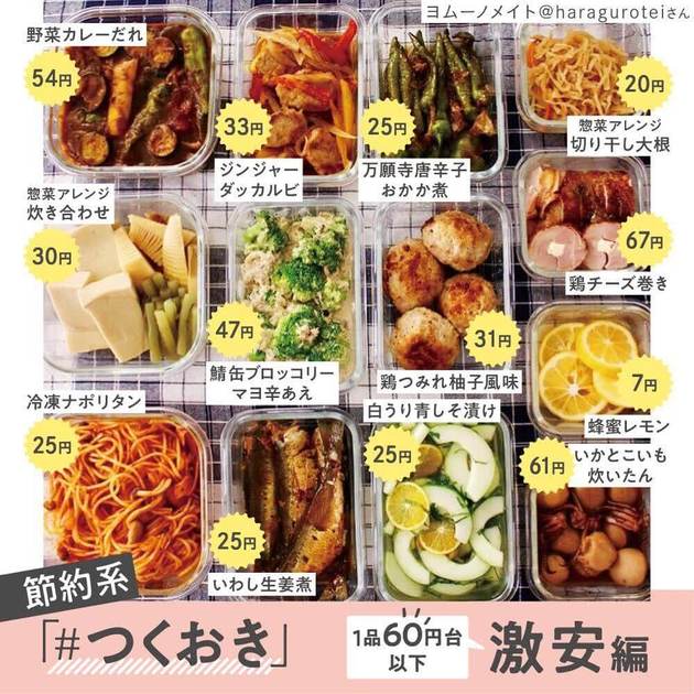 食費が減る 1人分60円台以下 激安おかず 怒涛つくおき13レシピ ヨムーノ