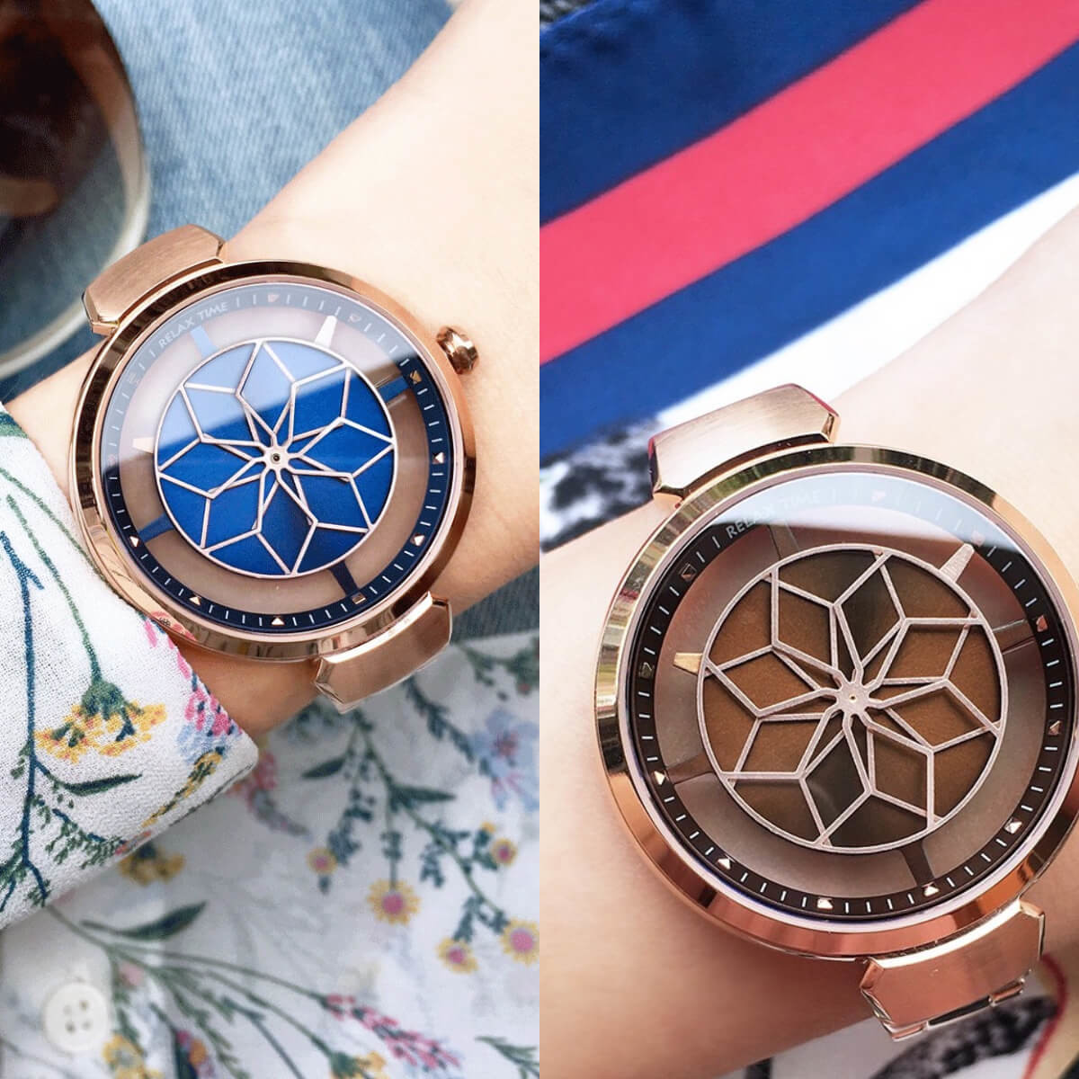 台湾ブランドRELAX TIME bloomシリーズ-桜 レディース 腕時計 - 腕時計 ...