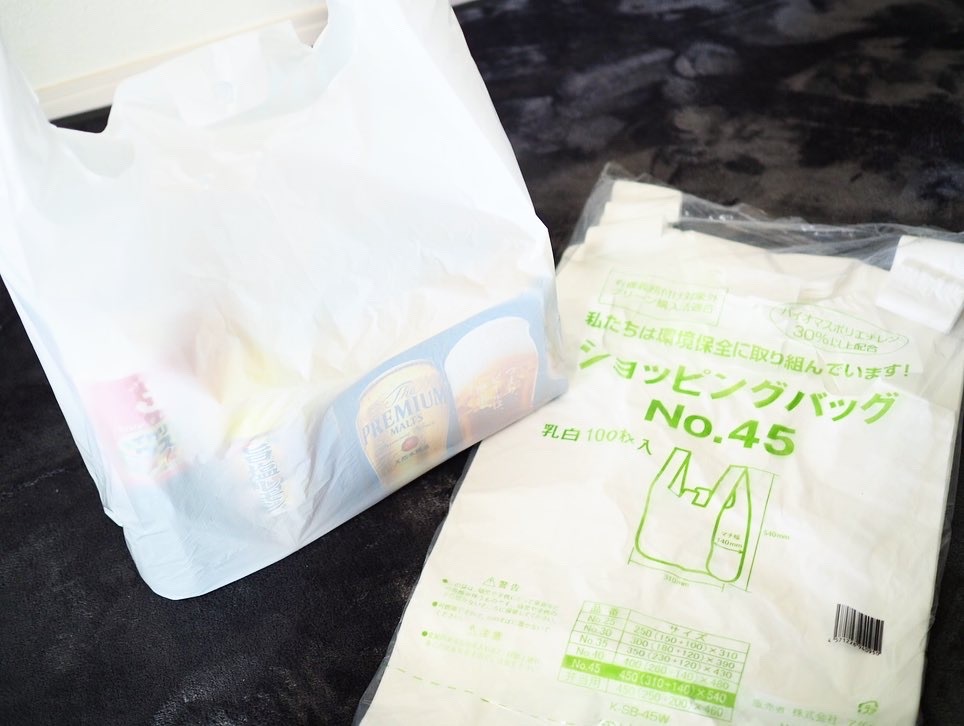 買い物バッグ レジ袋 東日本12号 西日本30号 半透明乳白色 100枚入Ｘ30パック - 2