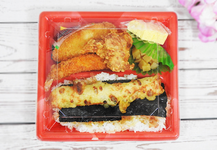 おすすめオリジン弁当 スマイル弁当390 焙煎スパイスカレー Dxのり弁当 実食レポ ヨムーノ