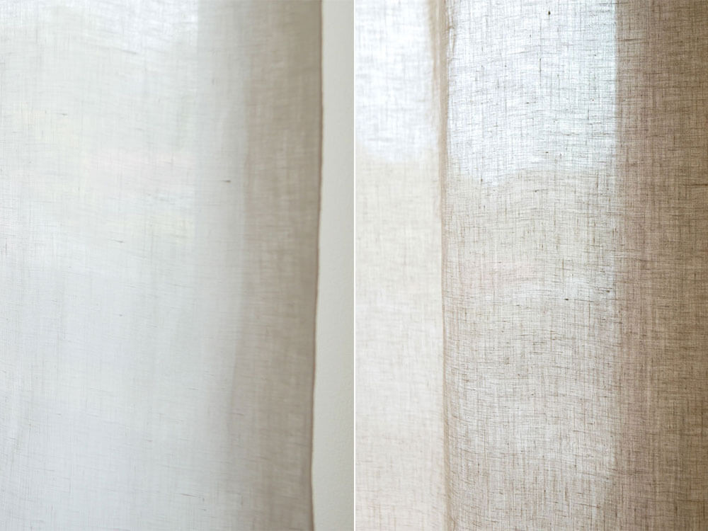 そのカーテンはニトリじゃありません 高さ調整が自由自在のリネン クリップ留めカーテン ヨムーノ